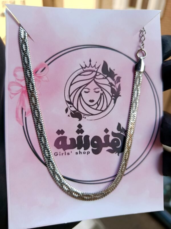 ⁦خلخال أستانلس سيلفر ضهر حيه⁩ - الصورة ⁦2⁩