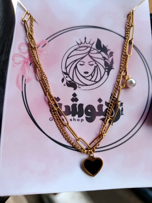 خلخال أستانلس 2 دور قلب اسود